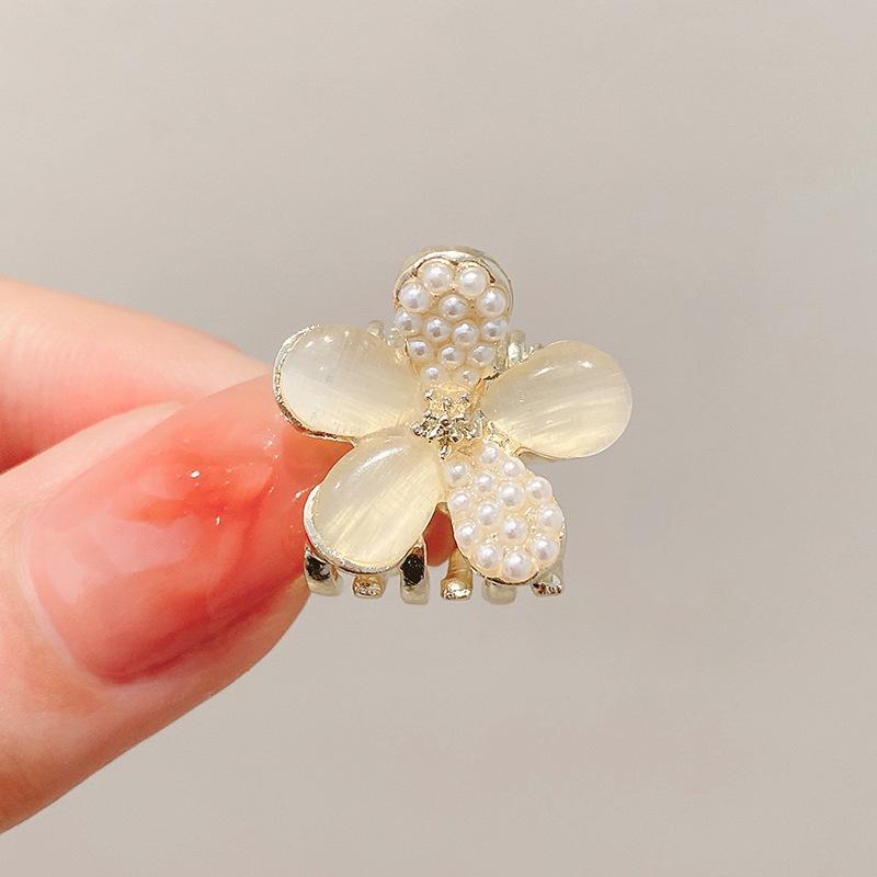 Women's Half-Tied Pearl Hairpin - 2024 New Side Clip for Back of Head
