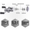 Sougayilang Kołowrotek do rzucania przynęty Carbon Drag Bass Fishing Reel