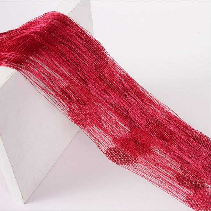 100*200cm Romantic Heart-Shaped String Sheer Curtains For Living Room Bedroom Curtain