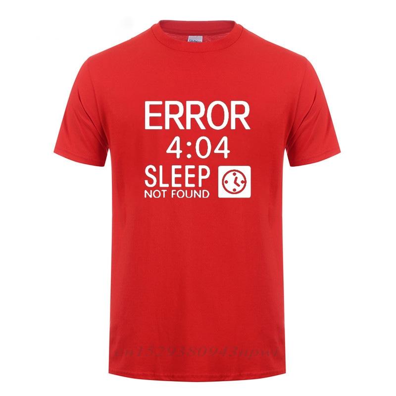 Artistic Computer 404 Error Not Found T Shirt Funny Birthday Gifts For Men Coder Geek Programmer Tshirt Large Size Casual Tee S