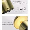Metal Shade Mushroom Shape Table Lamp USB Rechargeable Reading Bedside Lamp  Hotel Room Use