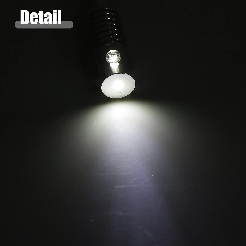 ACROPIX Aluminum Light Source Lighting Fixture Decoration USB LED Lights for Car DIY 3mm 2W LED White 1pcs