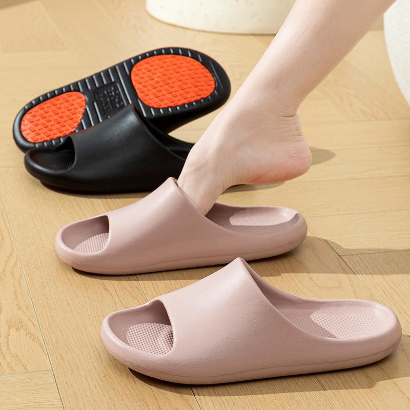 Non-slip Couple Cool Slippers for Bathroom Bathing, Women's Summer Home Indoor Anti-drop, Pregnant Women EVA Does Not Stink Feet