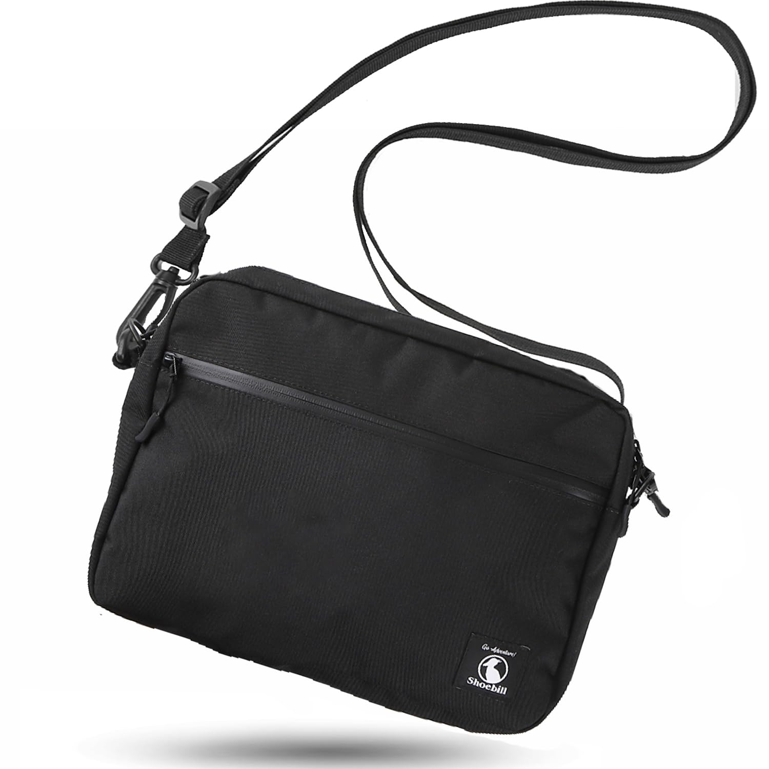 

Sacoche Shoulder Bag for B5 Tablet Water Repellent Crossbody Bag [Shoebill] Men, Compatible, Compatible, Nylon, Lightweight, Climbing, (B5 Model, чорний