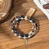 Boho Perlenarmband Instagram-inspiriert Nischenstil Farbblock-Stapelarmband-Set