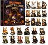 Calendario Conto alla Rovescia di Halloween 2026 Scatola Sorpresa – Statuette di Personaggi Spaventosi in PVC, Calendario del Conto alla Rovescia per Bambini, Regali e Decorazioni per Feste di Halloween