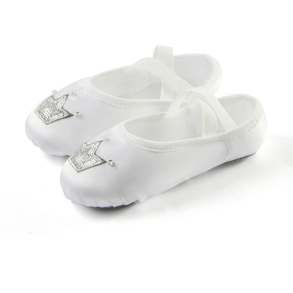 

1 пара атласных балетных туфель с вышивкой «Кошачья лапа», гимнастические туфли принцессы, йога 28 белый
