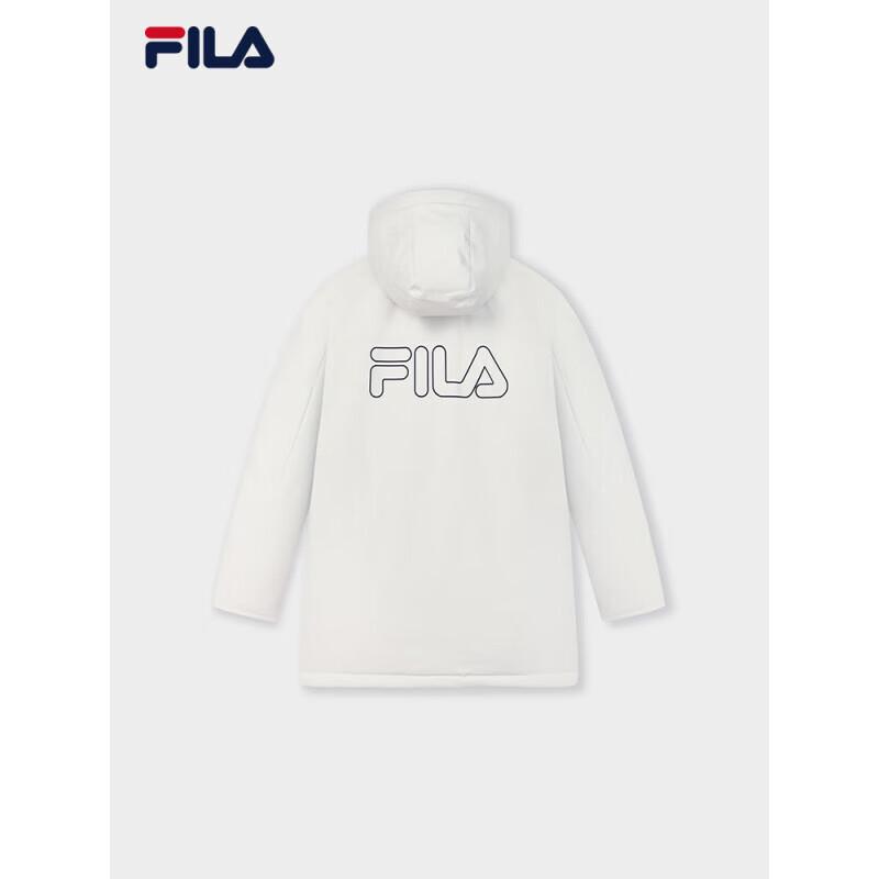 FILA Men's Mid-Length Hooded Parka Down Jacket