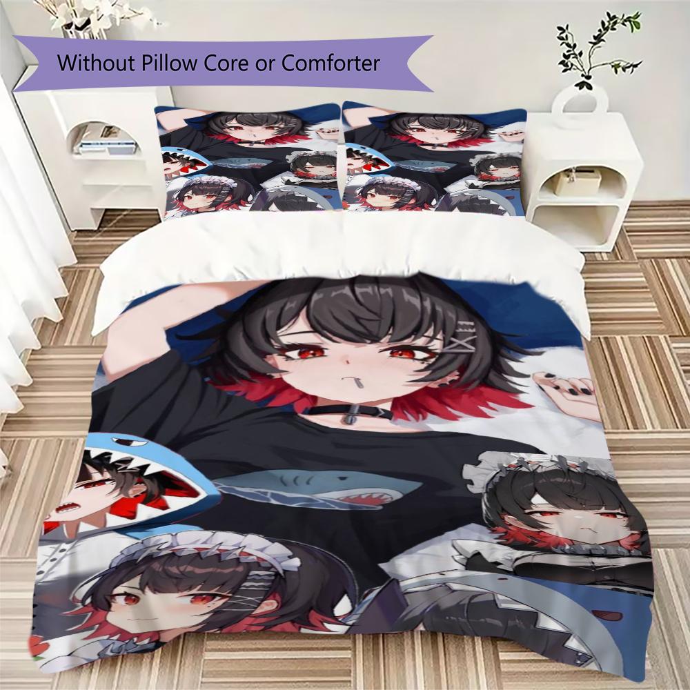 Zenless Zone Zero Pattern Bedding uilt Set uilt Cover Pillowcase Home Decoration Birthday Gift (1 * duvet cover + 2 * pillowcase without core)255
