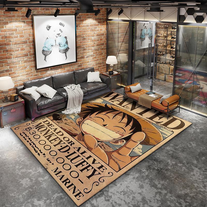 One Piece Monkey D Luffy Carpet Rug For Living Room Bedroom Home Sofa Decoration,kids Play Nonslip Floor Mat