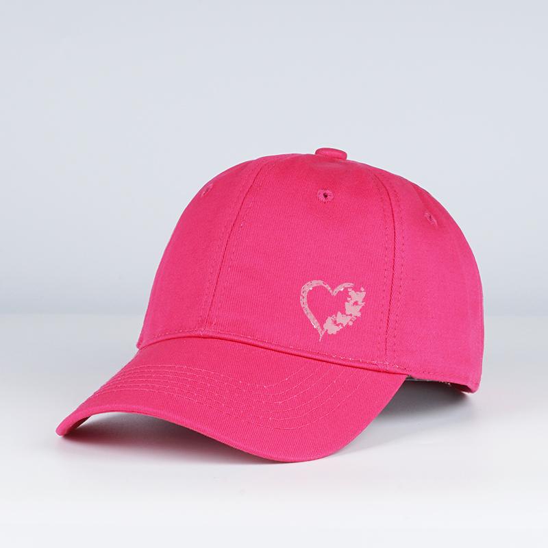 Butterfly Heart Print Baseball Cap Adjustable Unisex Gift For Girlfriend & Romantic Lovers