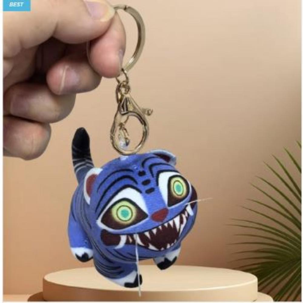 

The Iconic KDH Mascot: Derpy Tiger Plush Keychain – Soft & Squishy K-Pop Demon Hunters Charm