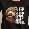 Sleep Sleep Sleep Repeat Sloth Shirt, Funny Sloth Tee, Sloth Lover Gift, Nap Lov