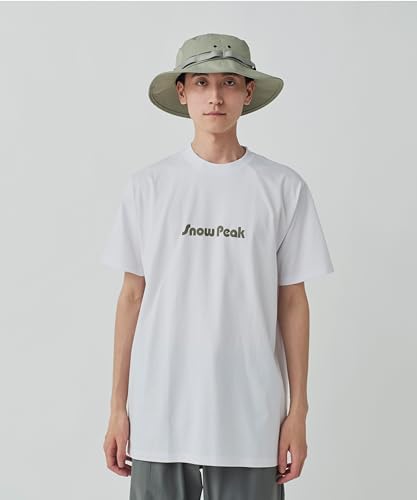 Snow Peak Unwind T-Shirt, Size L, White, TS-25SU105, Perfect for Festivals, Camping, and Outdoor Activities