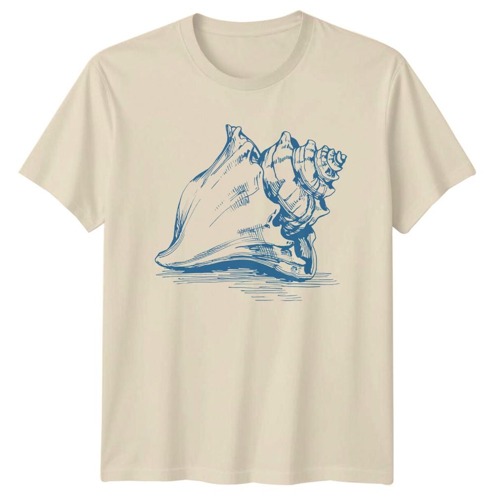Seashells Graphic Unisexs TShirt Ladies Tee Sea Life Unisex Top
