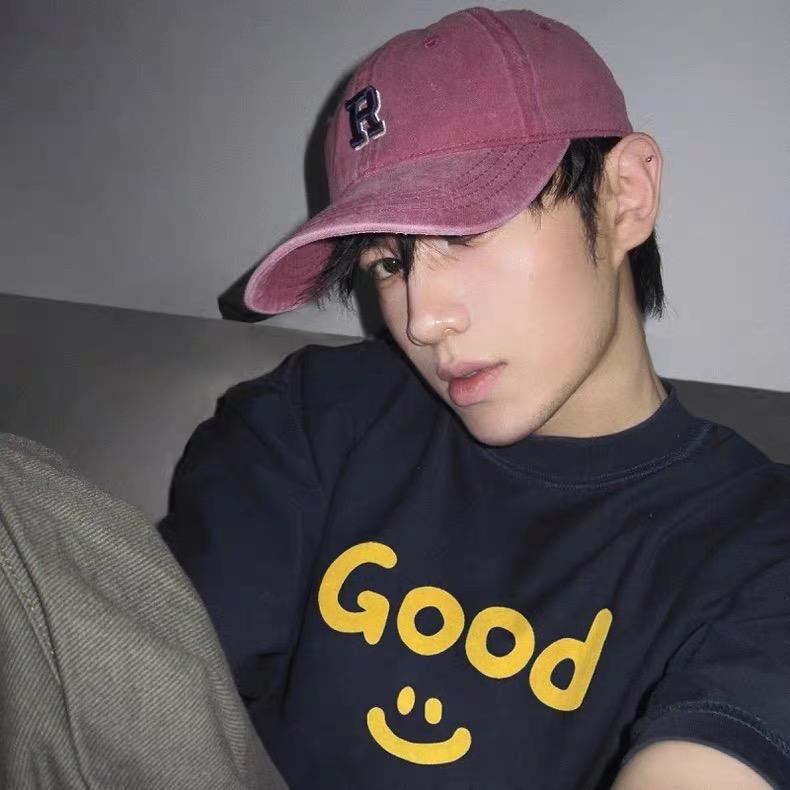 

EastRogue Летняя футболка из чистого хлопка свободного кроя в американском стиле с милым коротким рукавом и круглым вырезом для пар L Height 175-180