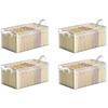 PVC Transparent Storage Basket for Clothes Underwear Storage Box Stainless Steel Frame Wardrobe Organizer Waterproof Cloth Box