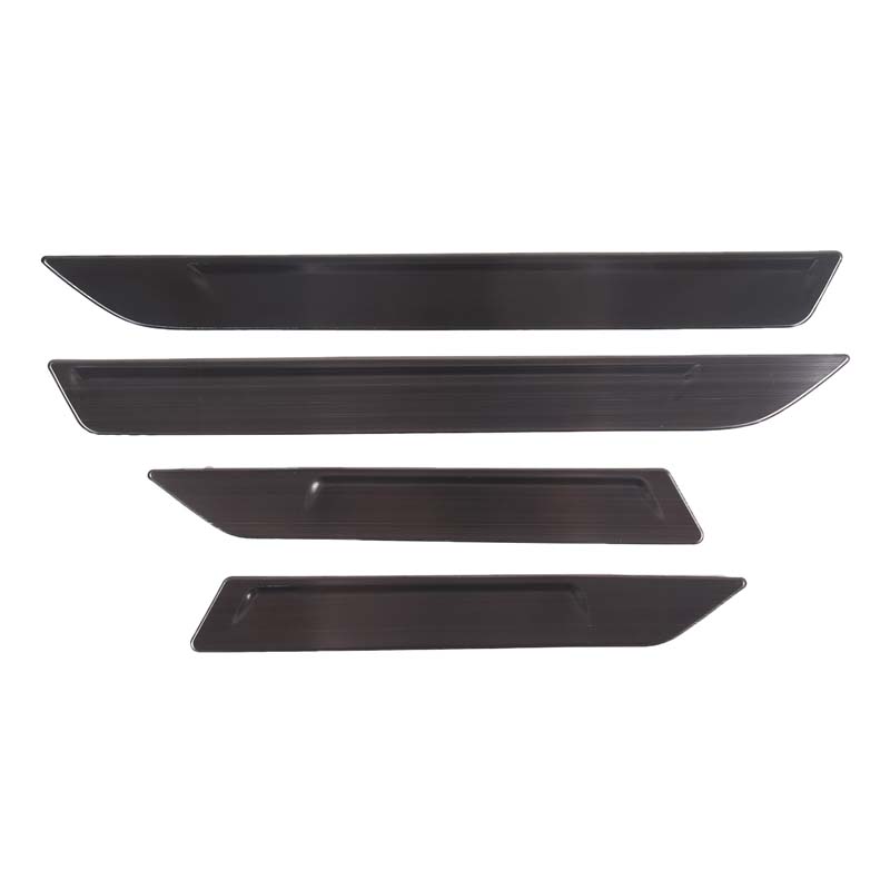 For Maserati Levante 2016-2017Stainless Steel Black Car Built-in Welcome Threshold Strip Sticker Car Protection Accessories