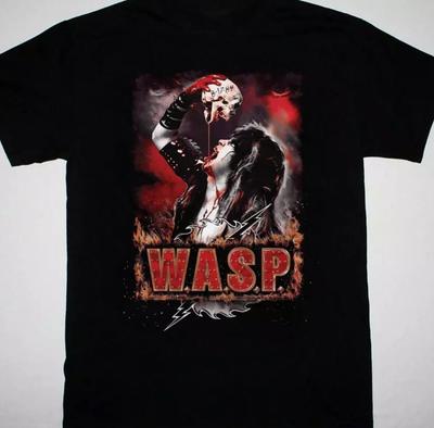 Le groupe WASP interprétera leur T-shirt noir complet Unisexe S-5XL T-shirt Unisexe