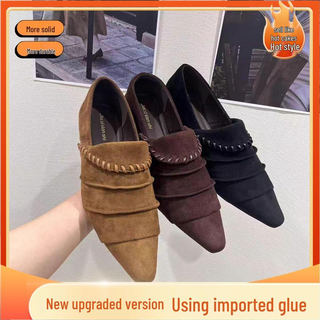 2025 Herbst/Winter Damen Spitzschuh Kitten Heel Ballerinas – Bequem, Casual, Ganzjahres