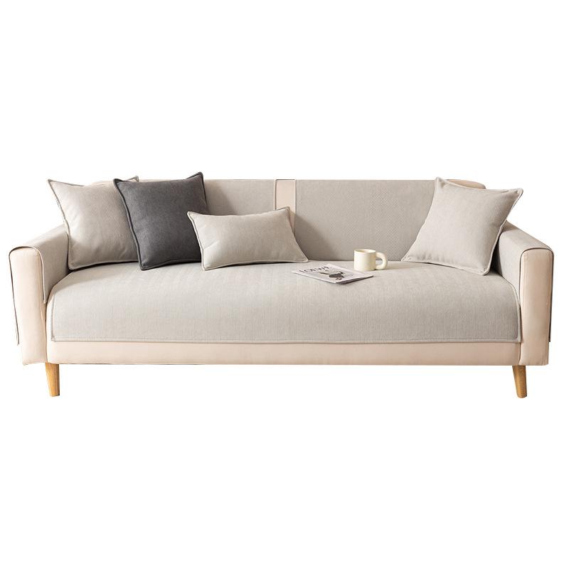 Four Seasons Universal-Sofakissen, Fischgrätenmuster, gestreiftes Chenille, moderne, minimalistische Sofabezüge, Kissen, rutschfest, einfarbig