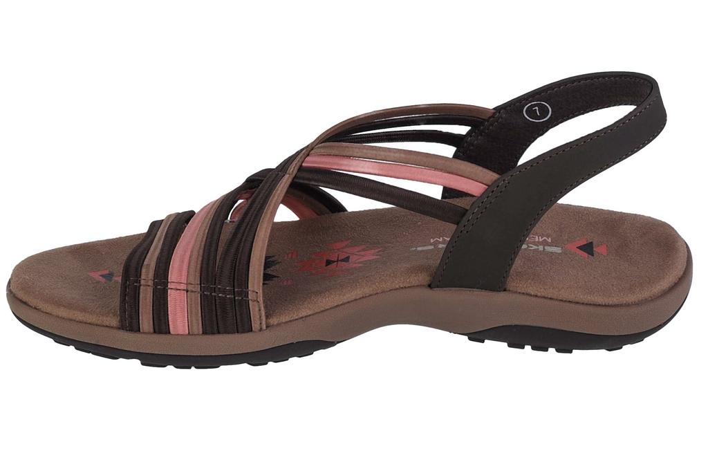 Skechers Sandály Reggae Slim Simply Stretch, dámské hnědé sandály