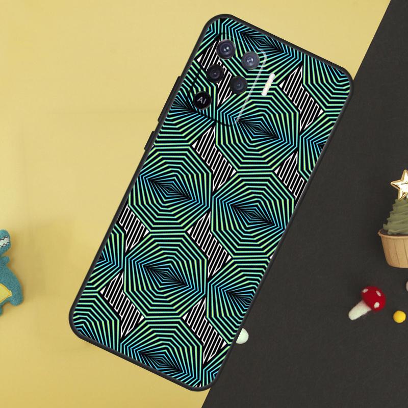 

African Wax Pattern Fabric Case For Oppo A80 A60 A40 A54 A74 A94 A18 A38 A58 A78 A98 A96 A76 A16 A15 A17 A57 A5 A6 Pro OPPO A6 Pro