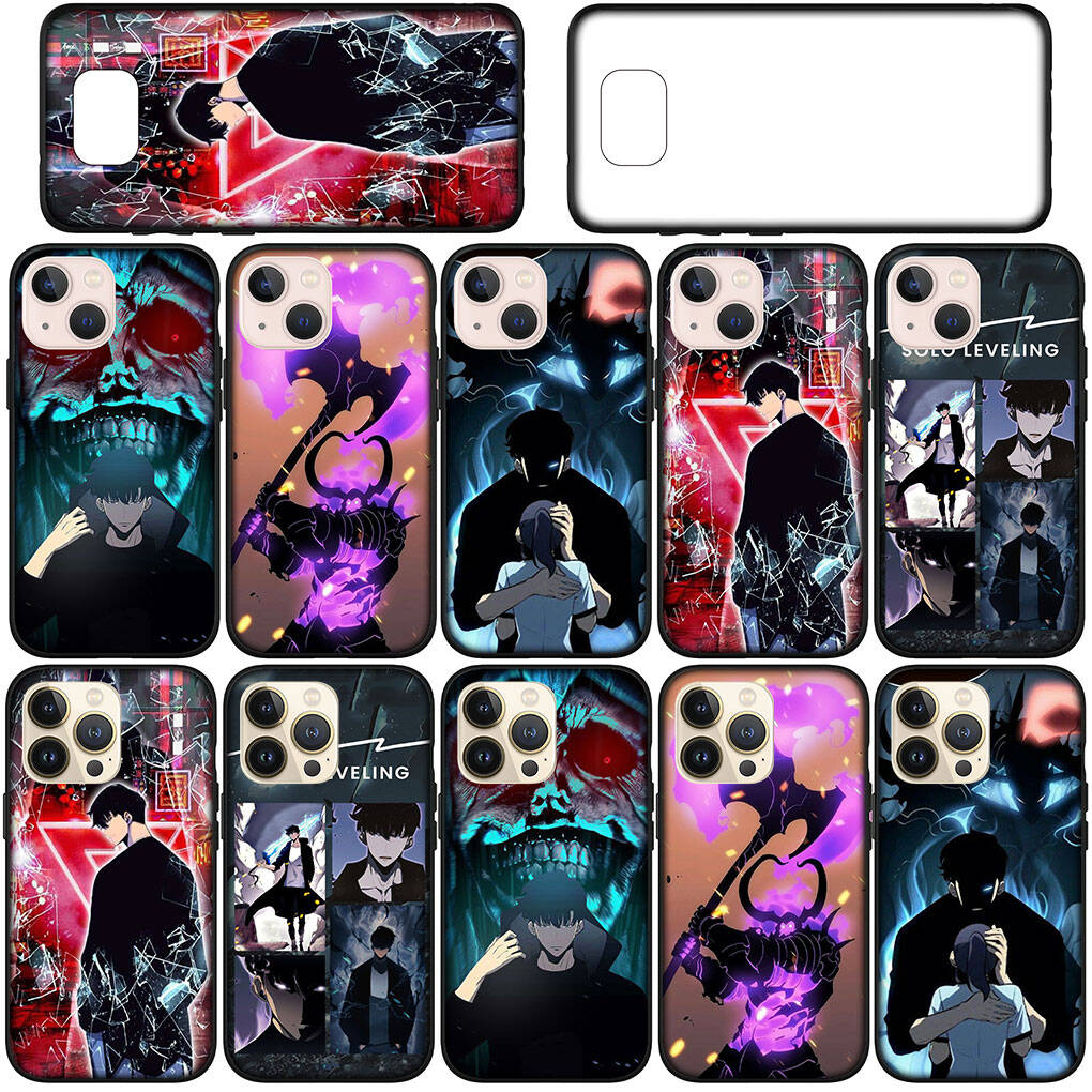 for Samsung Galaxy S25 S24 iPhone 17 16 15 Xiaomi Redmi Note 14 13 12 11 Plus Pro Max XR Phone Case Solo Leveling Sung Jinwoo Arise OPPO Huawei Cover