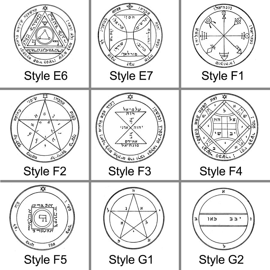 Dawapara Personalized Custom Key of Solomon Pendant Men Jewelry Stainless Steel Talisman Amulet Necklace
