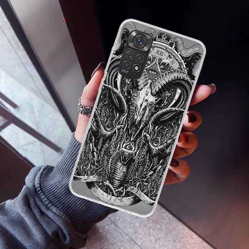 Satanic Goat Satan Devil Phone Case For Xiaomi Redmi Note 15 14 14S 13 12S 12 Pro Plus 11S 11 10S 10 4G Cover 11E 11T 5G Print F