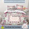 Pink Paisley Pattern 3D Printed Duvet Cover Fashion Bohemian Style Luxury Bedding Sets Soft Comfortable Quilt Cover Pillowcase