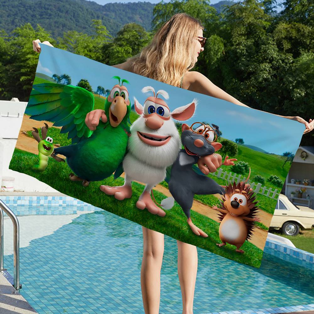 Asciugamano da Spiaggia B-Booba a Cartoni Animati Asciugamani da Bagno Colorati per Ragazza Microfibra Asciugatura Rapida Personalizzato Senza Sabbia Spiaggia Yoga Spa Palestra Piscina