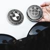 forBMW Car Badge Logo Set 7pcs Front Hood 82mm Rear 74mm Wheel Cover 68mm Steering Wheel Sticker 45mm - Auto Accessories for BMW gsrm90