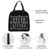 Never Trust The Living Oxford Cloth Waterproof Thick Insulated Bag Work Picnic Bag Large Portable Lunch Box Bento Bag Frozen Bag