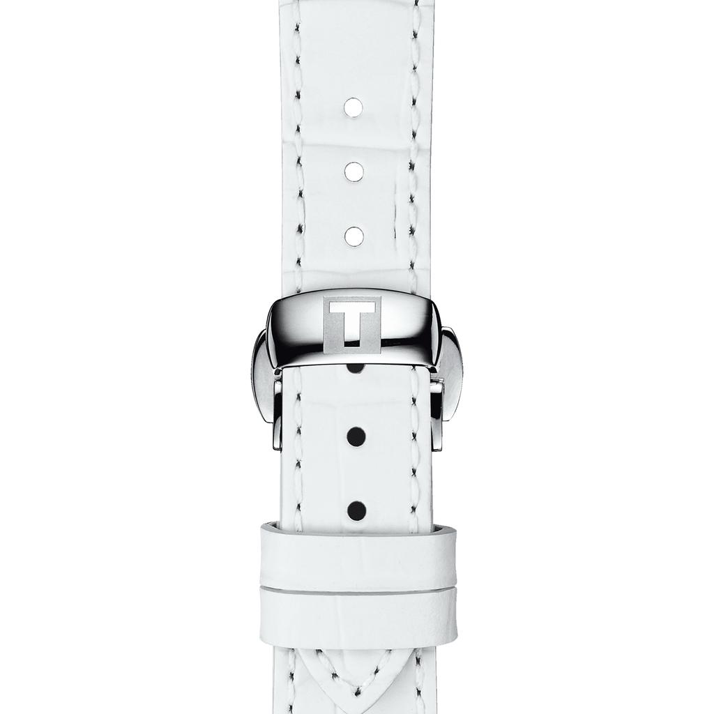 Tissot Leather Strap white mother of pearl Dial Men's Fashion Watch T108.208.26.117.00