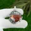 Natural Red Snakeskin Jasper Gemstone Pendant 925 Sterling Silver For Girls