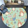 Tappeto Rotondo Peter Rabbit, Tappeto per Soggiorno Camera da Letto Divano Sala Giochi Decorazione, Tappetino Antiscivolo