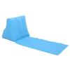 Inflatable Beach Chair Flocked Surface PVC Base Portable Reclining Beach Mat Lounger for Outdoor