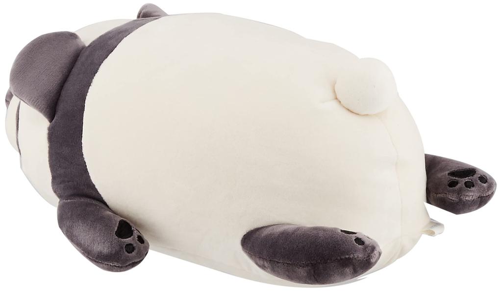 Livheart Bolster Cushion Marshmallow Animal Panda Lin Lin (Total Length Approx. 27cm) Fluffy and Squishy 48928-95