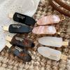 Korean Acetate Hair Clips Elegant Fashion White Bangs Clips Non-Slip Side Flyaways Barrettes for Women New Minimalist Hairpin
