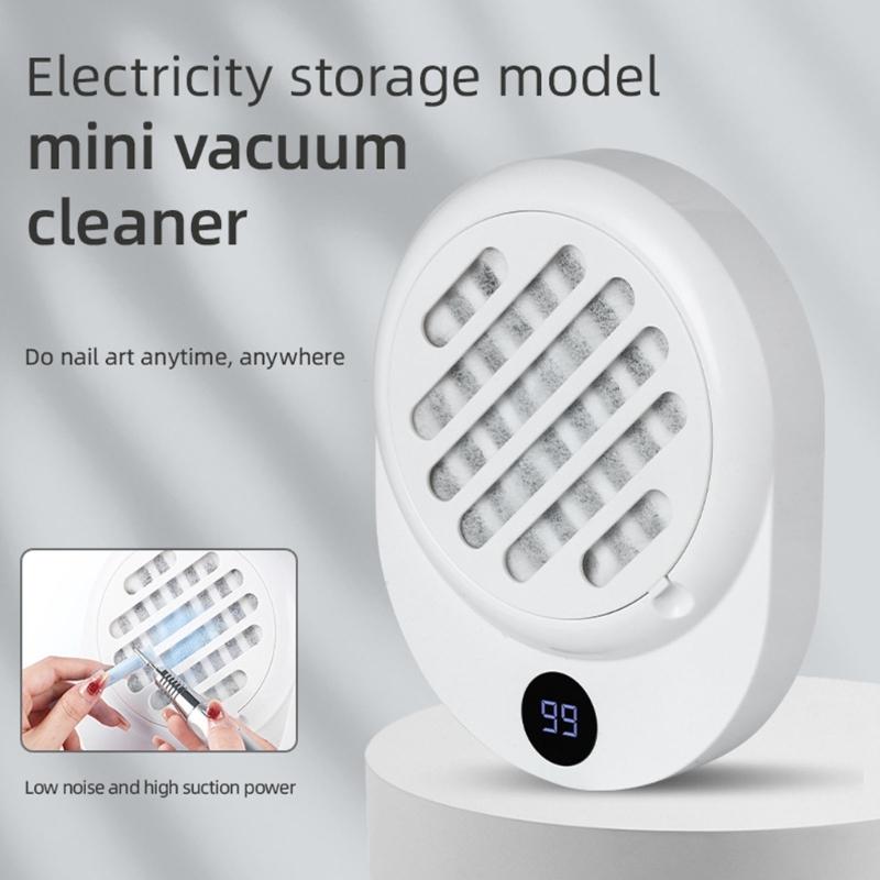 Rechargeable Nail Drill Dust Collector Strong Suction Force Quiet Technology For Nail Artists And DIY Enthusiasts