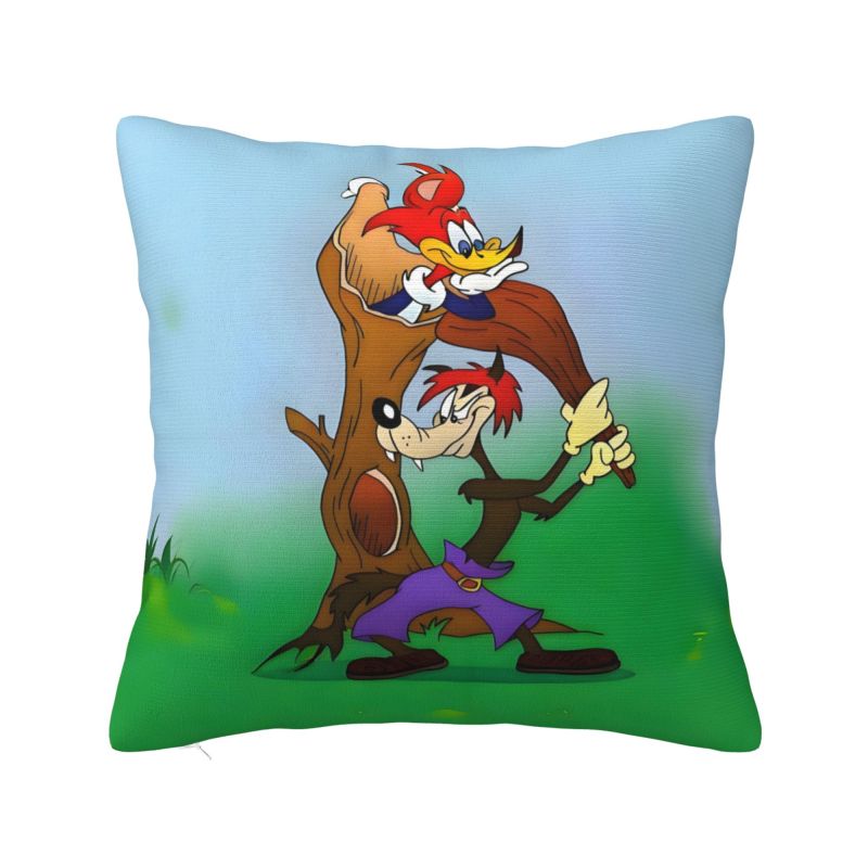 Custom Disney Woody Woodpecker IX Pillow Case for Sofa Cartoon Kawaii Anime Nordic Cushion Cover Soft Pillowcase