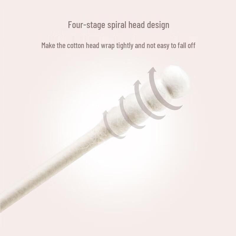 Chahua 1000-Count Double-Headed Paper Cotton Swabs