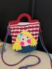 Cute Girl Handwoven Mini Shoulder Bag With Soft Yarn Material For Daily Use