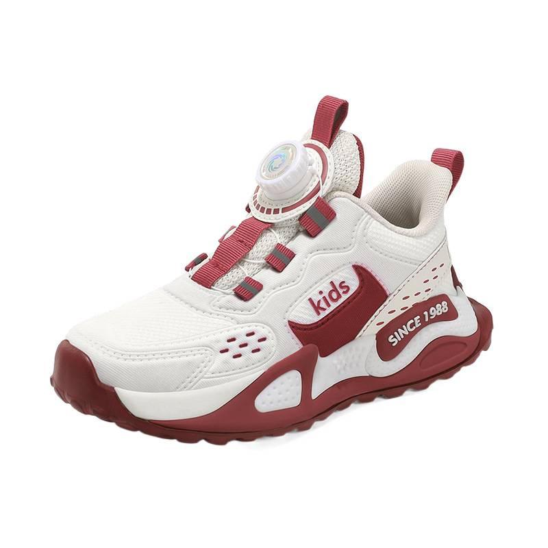 2025 Summer and Autumn New Boys Rotating Button Classmates Sports Shoes Comfortable and Lightweight Girls Running Shoes Trendy Brand