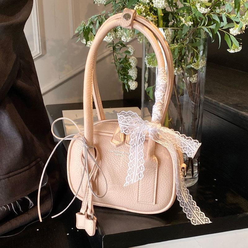 This Year's Popular Simple Lychee Pattern Texture Underarm Small Bag Female Korean Versatile Niche Design Commuter Messenger Bag