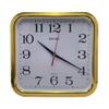12-Inch Square Wall Clock with Large Numbers and Quartz Movement, Silent Second-Hand, Battery-Operated for Living Room.