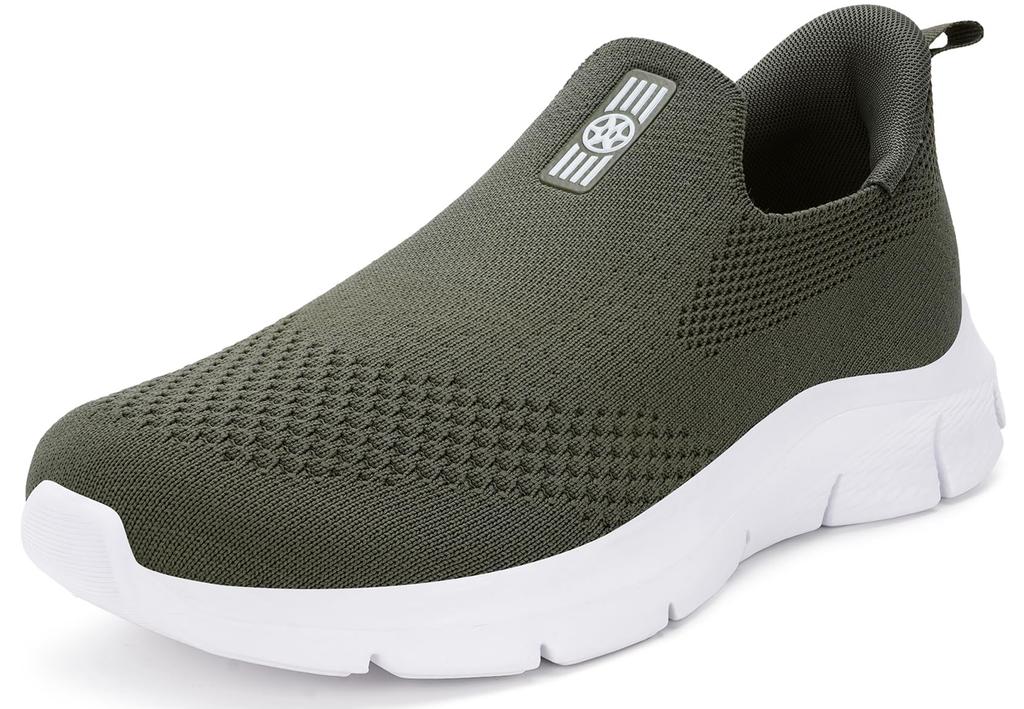 Sneakers, walking shoes for men and women, slip-on style, athletic shoes, easy to slip on while standing, thick sole, laceless, non-slip, comfortable,
