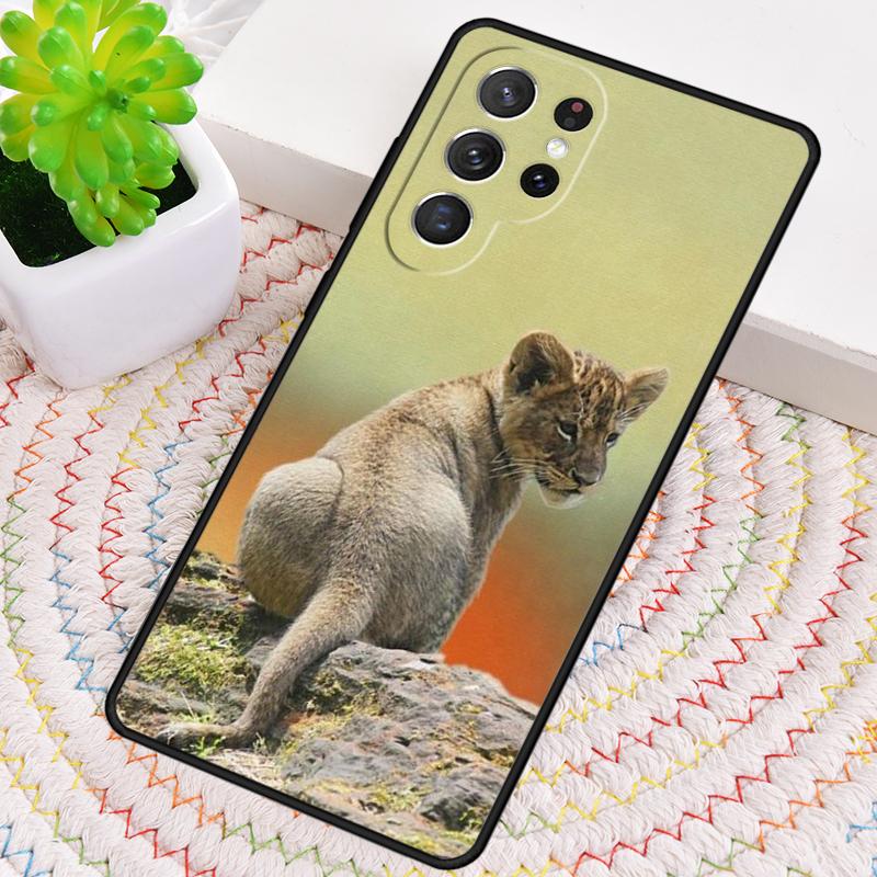 Lion Alpha Male Cub Soft Silicone Phone Case For Samsung Galaxy Note 10 Pro S26 S25 S24 S23 S22 S21 Plus S25Ultra Capa Cover