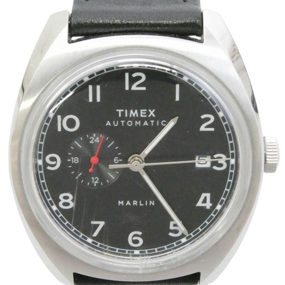 Used TIMEX TW2V62100 Marlin Jet Automatic Watch Black Silver [Used]